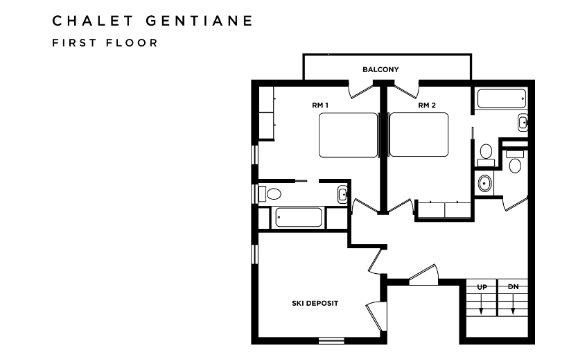 Chalet Gentiane Les Arcs Floor Plan 2